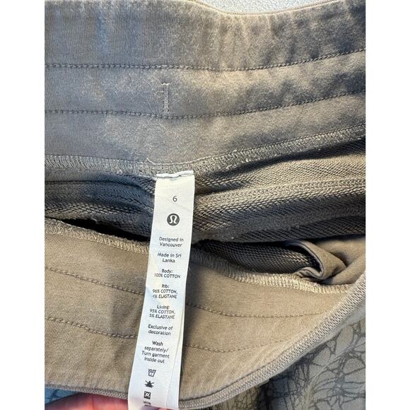 Lululemon Warm Down Jogger 6 Ankle Active SweatPants Beige Lounge Pant - Picture 4 of 9